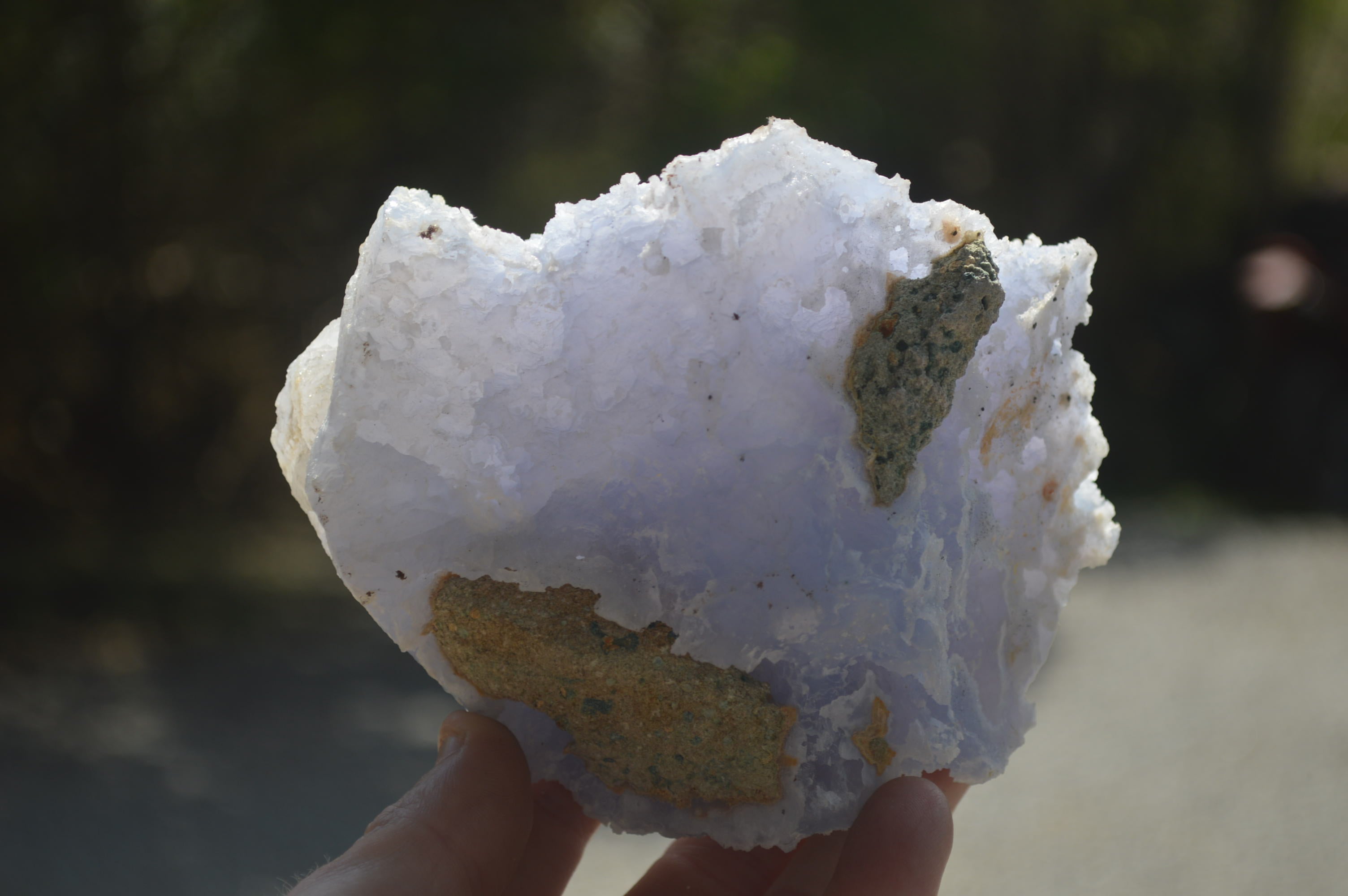 Natural Etched Blue Chalcedony Specimens x 2 From Nsanje, Malawi - Toprock Gemstones and Minerals 