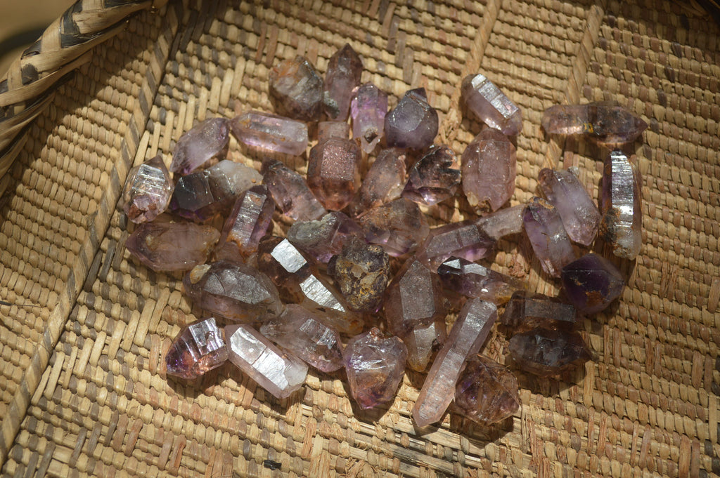 Natural Smokey Window Amethyst Crystals x 70 From Chiredzi, Zimbabwe - Toprock Gemstones and Minerals 