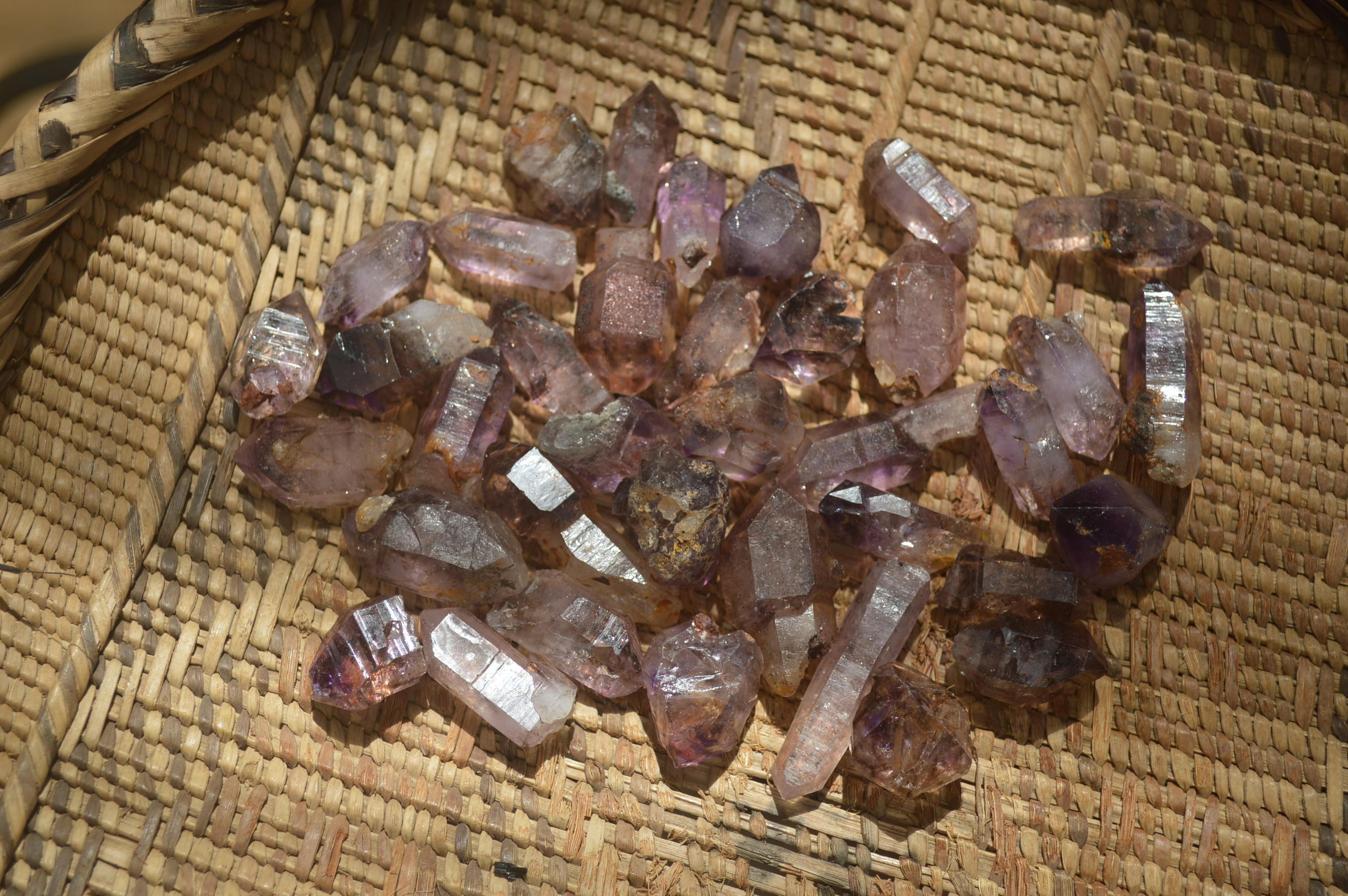Natural Smokey Window Amethyst Crystals x 70 From Chiredzi, Zimbabwe - Toprock Gemstones and Minerals 