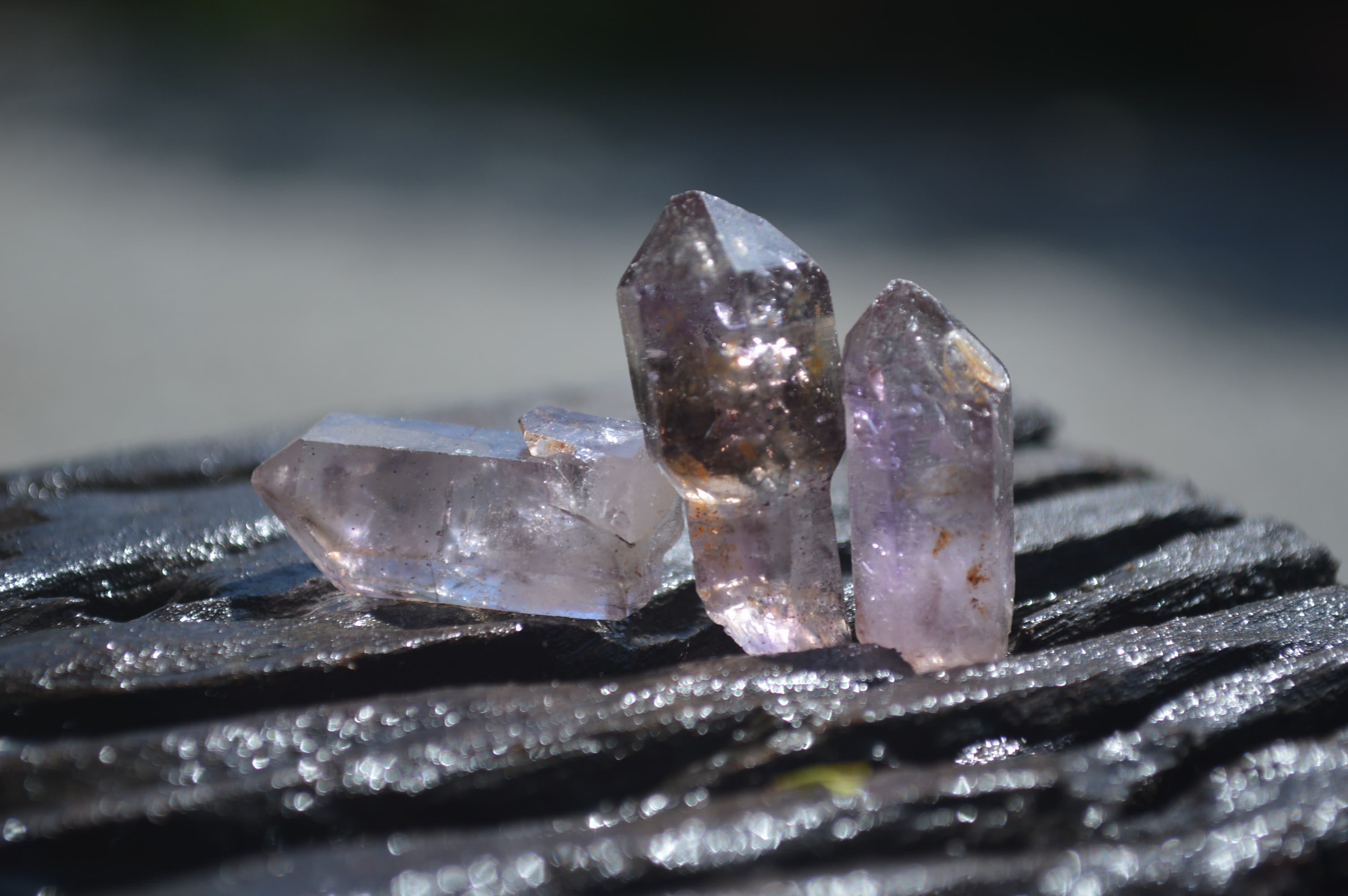 Natural Smokey Window Amethyst Crystals x 70 From Chiredzi, Zimbabwe - Toprock Gemstones and Minerals 