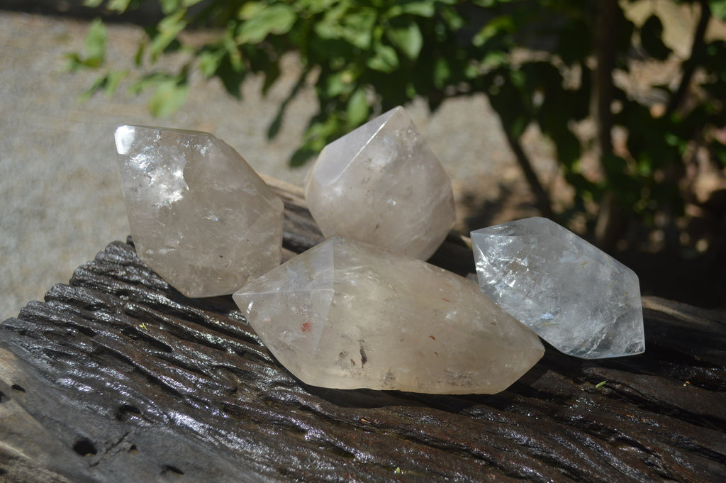 Polished Double Terminated Arcadian Quartz Crystals x 4 From Angola - Toprock Gemstones and Minerals 