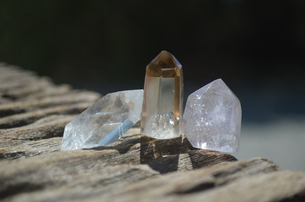 Polised Mixed Selection of Quartz Crystals x 35 from Madagascar - Toprock Gemstones and Minerals 