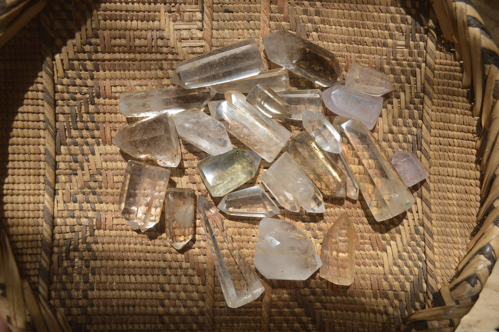 Polised Mixed Selection of Quartz Crystals x 35 from Madagascar - Toprock Gemstones and Minerals 