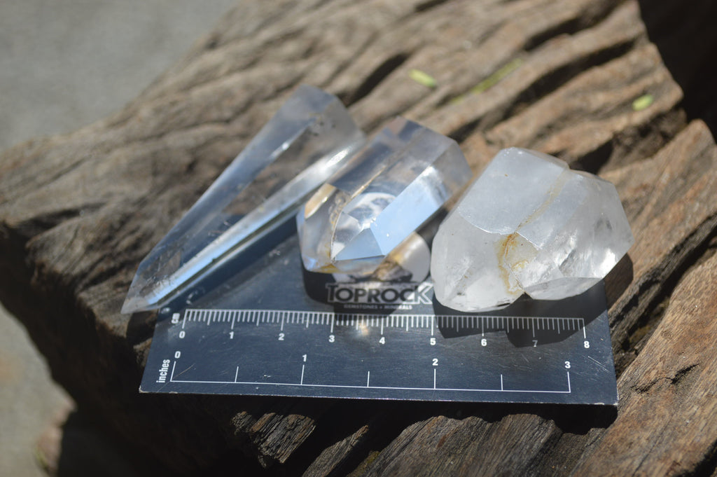 Polised Mixed Selection of Quartz Crystals x 35 from Madagascar - Toprock Gemstones and Minerals 