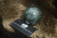 Polished Rare Emerald Mica In Matrix Spheres x 2 From Mutoko, Zimbabwe - Toprock Gemstones and Minerals 