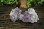 Natural Jacaranda Amethyst Quartz Clusters x 2 from Mumbwa, Zambia - Toprock Gemstones and Minerals 