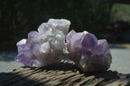 Natural Jacaranda Amethyst Quartz Clusters x 2 from Mumbwa, Zambia - Toprock Gemstones and Minerals 
