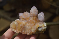 Natural Ametrine Spirit Quartz Clusters x 4 From Boekenhouthoek, South Africa