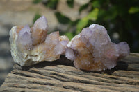 Natural Ametrine Spirit Quartz Clusters x 4 From Boekenhouthoek, South Africa