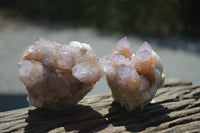 Natural Ametrine Spirit Quartz Clusters x 4 From Boekenhouthoek, South Africa