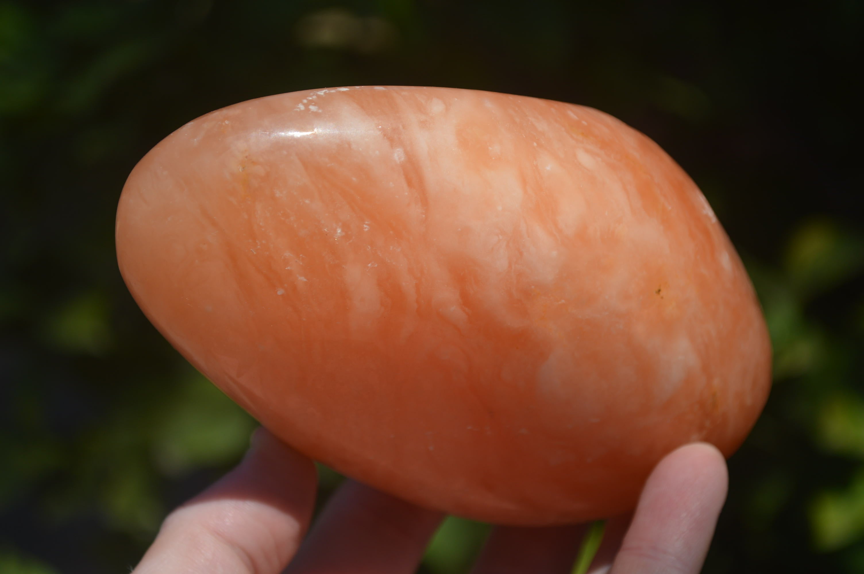 Polished Orange Twist Calcite Standing Free Forms x 2 From Maevantanana, Madagascar - Toprock Gemstones and Minerals 