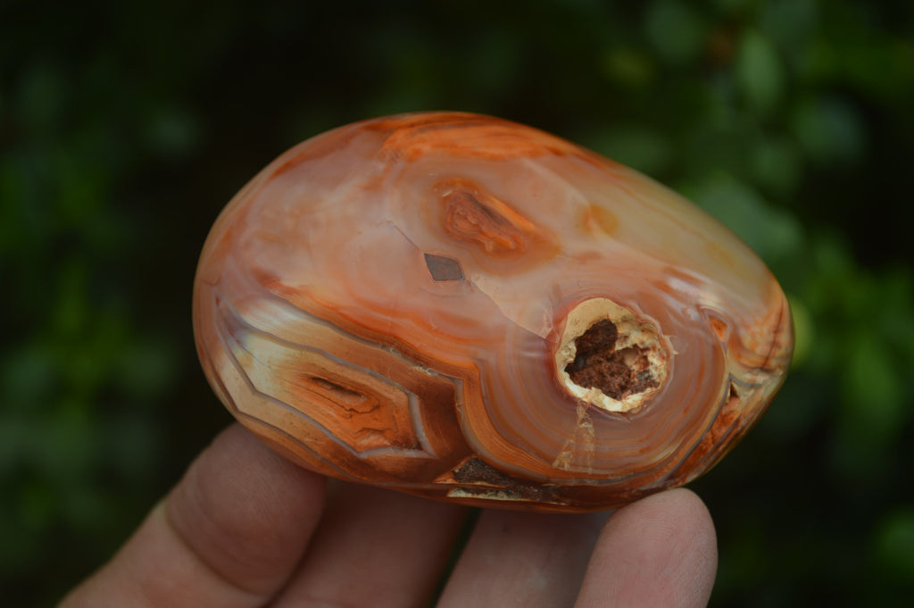 Polished Carnelian Galet-Palm Stones x 12 From Madagascar - Toprock Gemstones and Minerals 