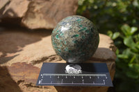 Polished Emerald Mica In Matrix Spheres x 2 From Mutoko, Zimbabwe - Toprock Gemstones and Minerals 