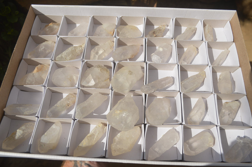 Natural Clear Quartz Crystals x 35 From Mpika, Zambia - Toprock Gemstones and Minerals 