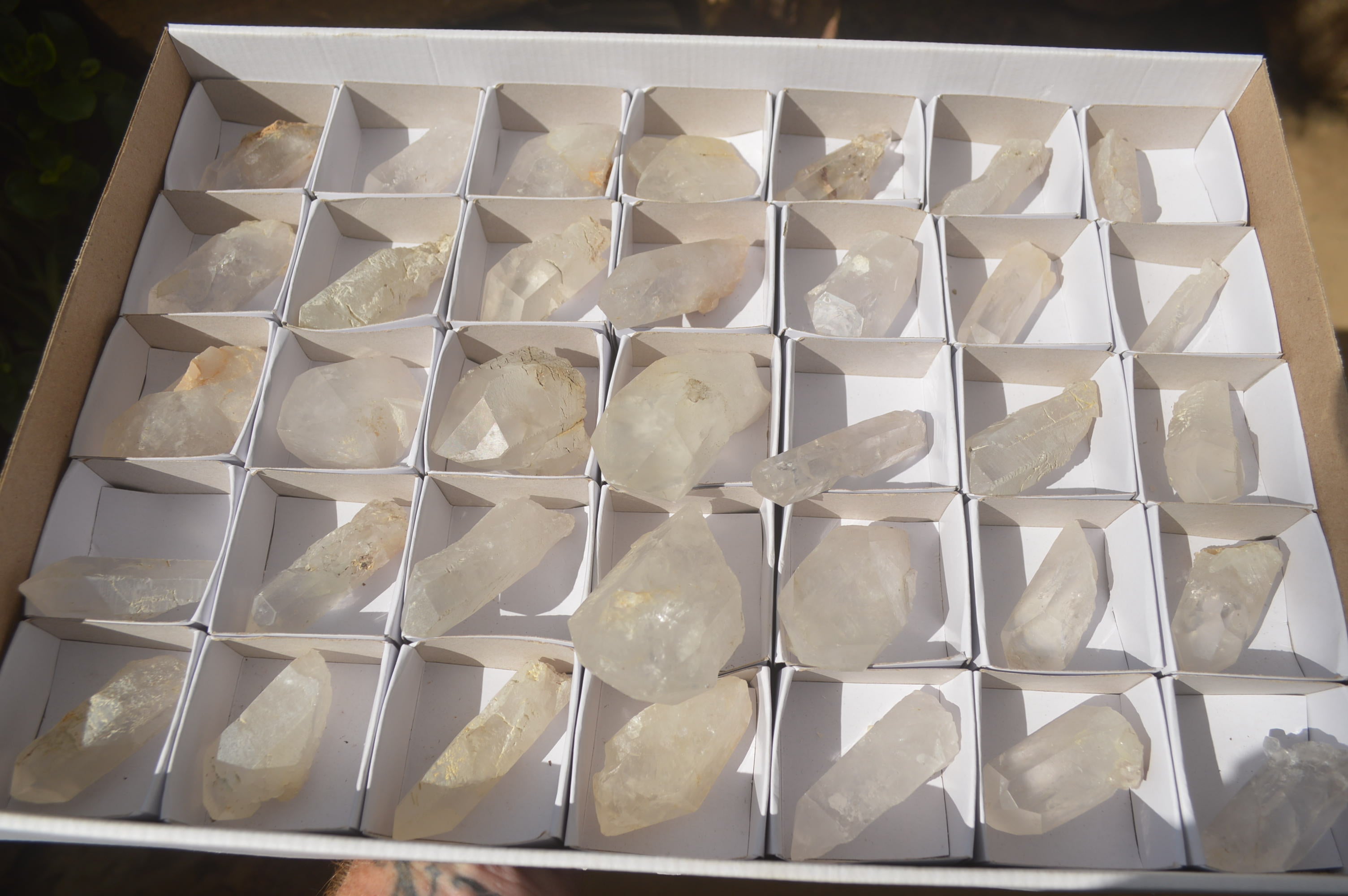 Natural Clear Quartz Crystals x 35 From Mpika, Zambia - Toprock Gemstones and Minerals 