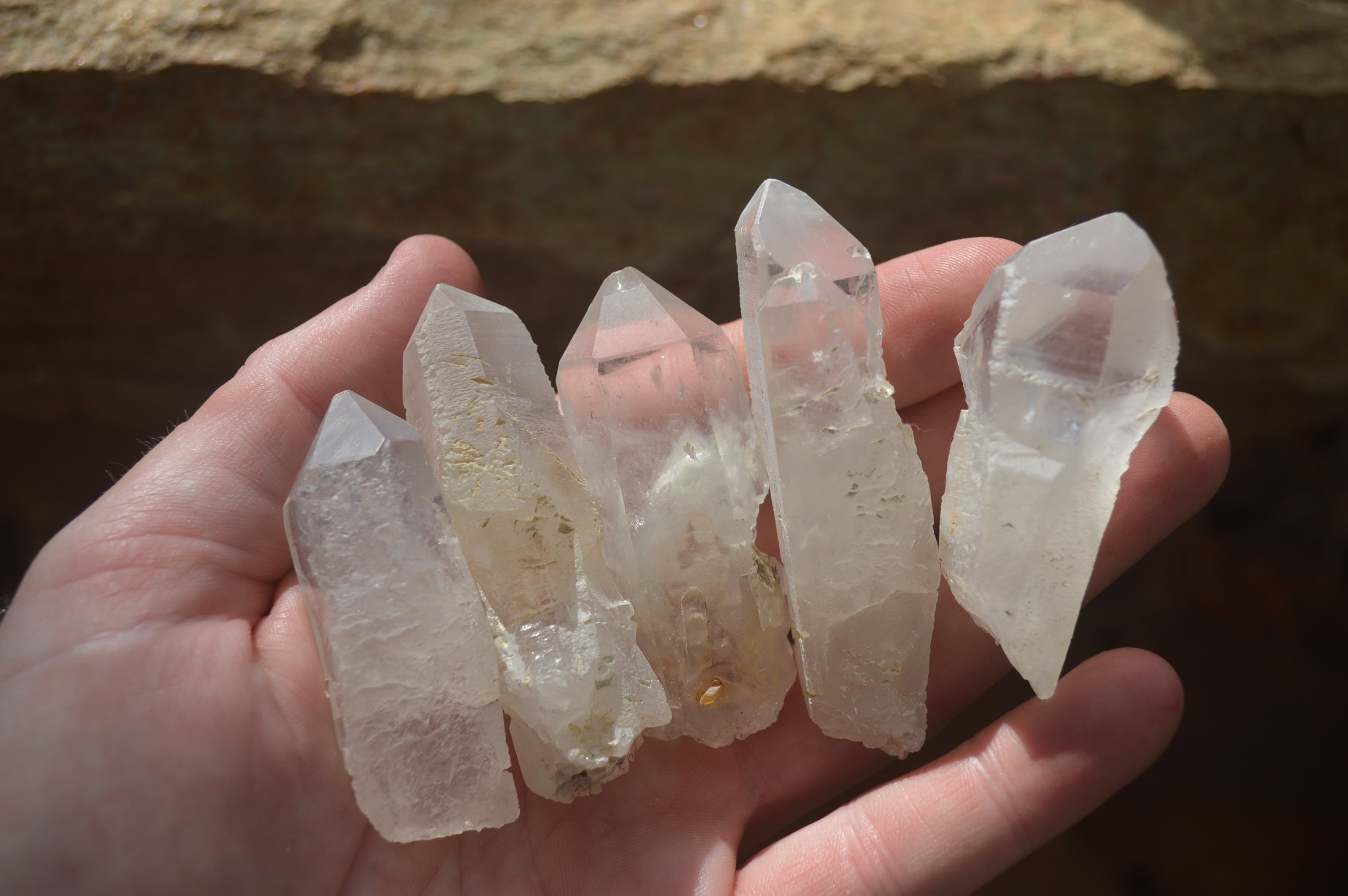 Natural Clear Quartz Crystals x 35 From Mpika, Zambia - Toprock Gemstones and Minerals 