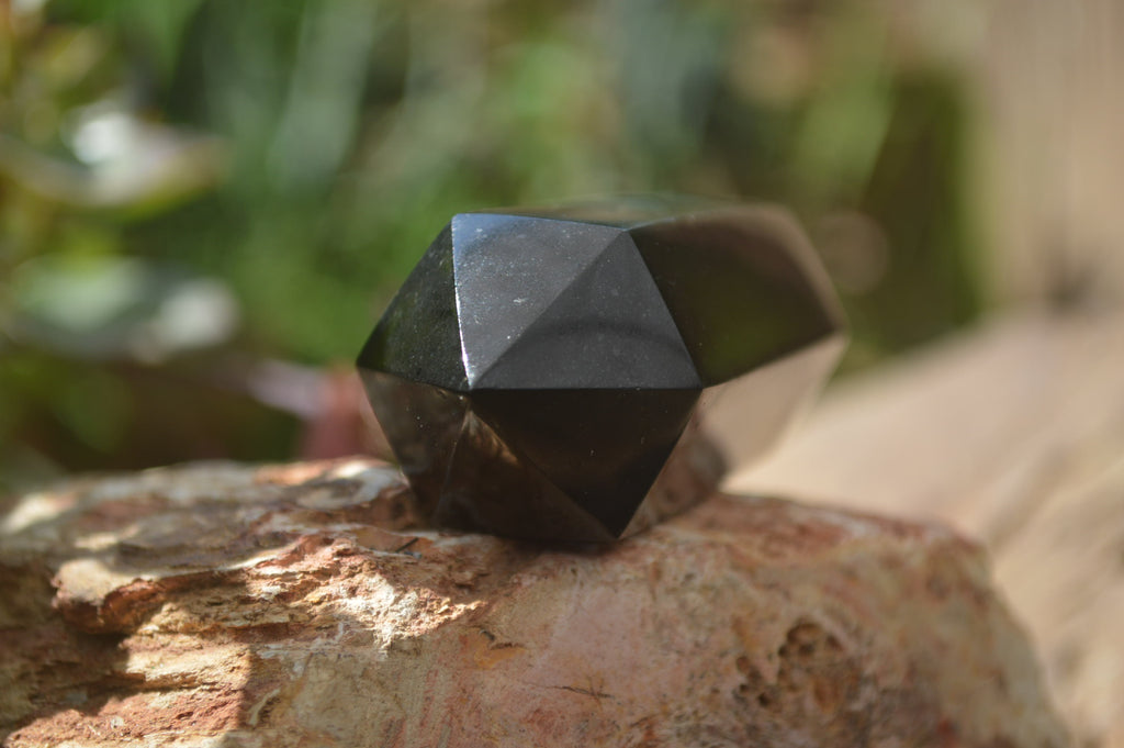 Polished Black Basalt Points x 12 From Madagascar - Toprock Gemstones and Minerals 