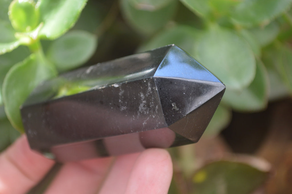 Polished Black Basalt Points x 12 From Madagascar - Toprock Gemstones and Minerals 