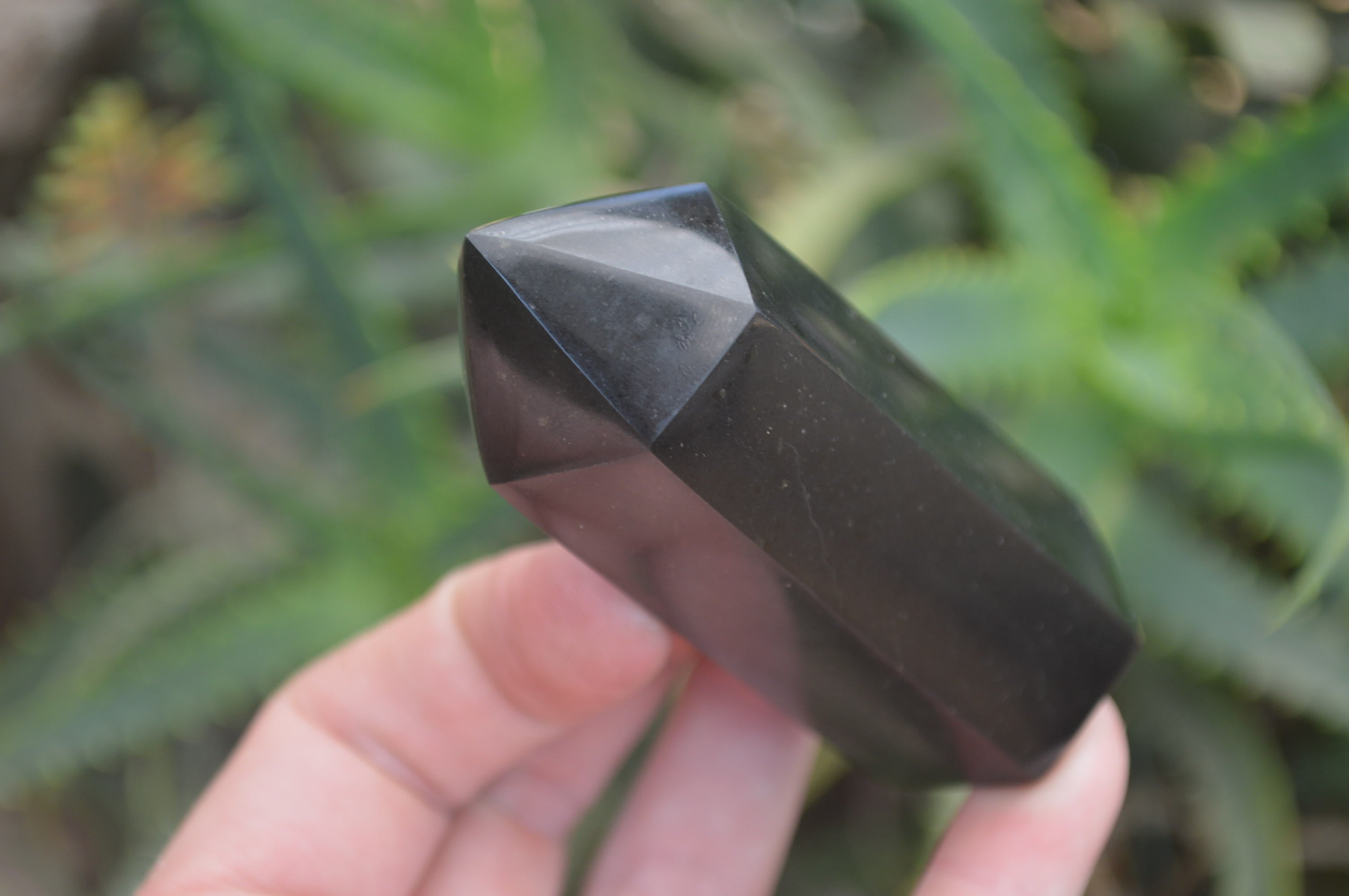 Polished Black Basalt Points x 12 From Madagascar - Toprock Gemstones and Minerals 