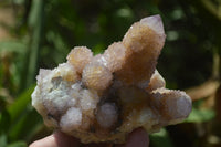 Natural Ametrine Spirit Quartz Clusters x 3 From Boekenhouthoek, South Africa