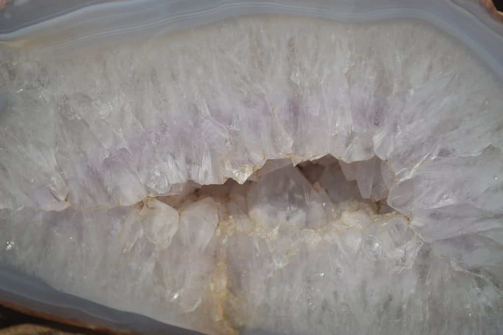 Polished Amethyst Agate Geode x 1 From Madagascar - Toprock Gemstones and Minerals 