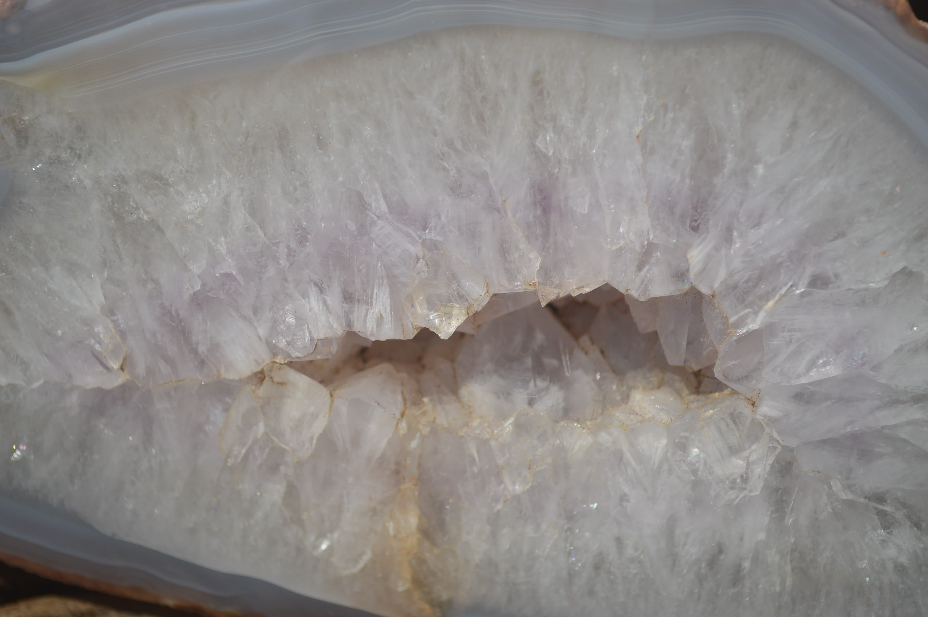 Polished Amethyst Agate Geode x 1 From Madagascar - Toprock Gemstones and Minerals 