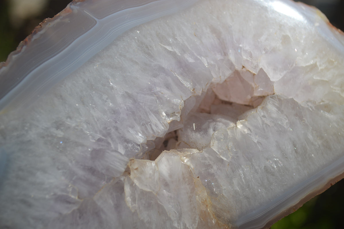 Polished Amethyst Agate Geode x 1 From Madagascar - Toprock Gemstones and Minerals 