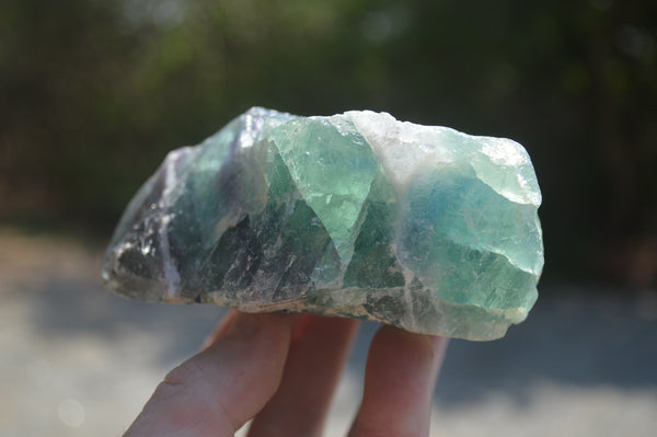 Natural Watermelon Fluorite Cobbed Specimens x 5 From Uis, Namibia - Toprock Gemstones and Minerals 