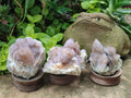 Natural Spirit Ametrine Clusters x 3 From Boekenhouthoek, South Africa - Toprock Gemstones and Minerals 