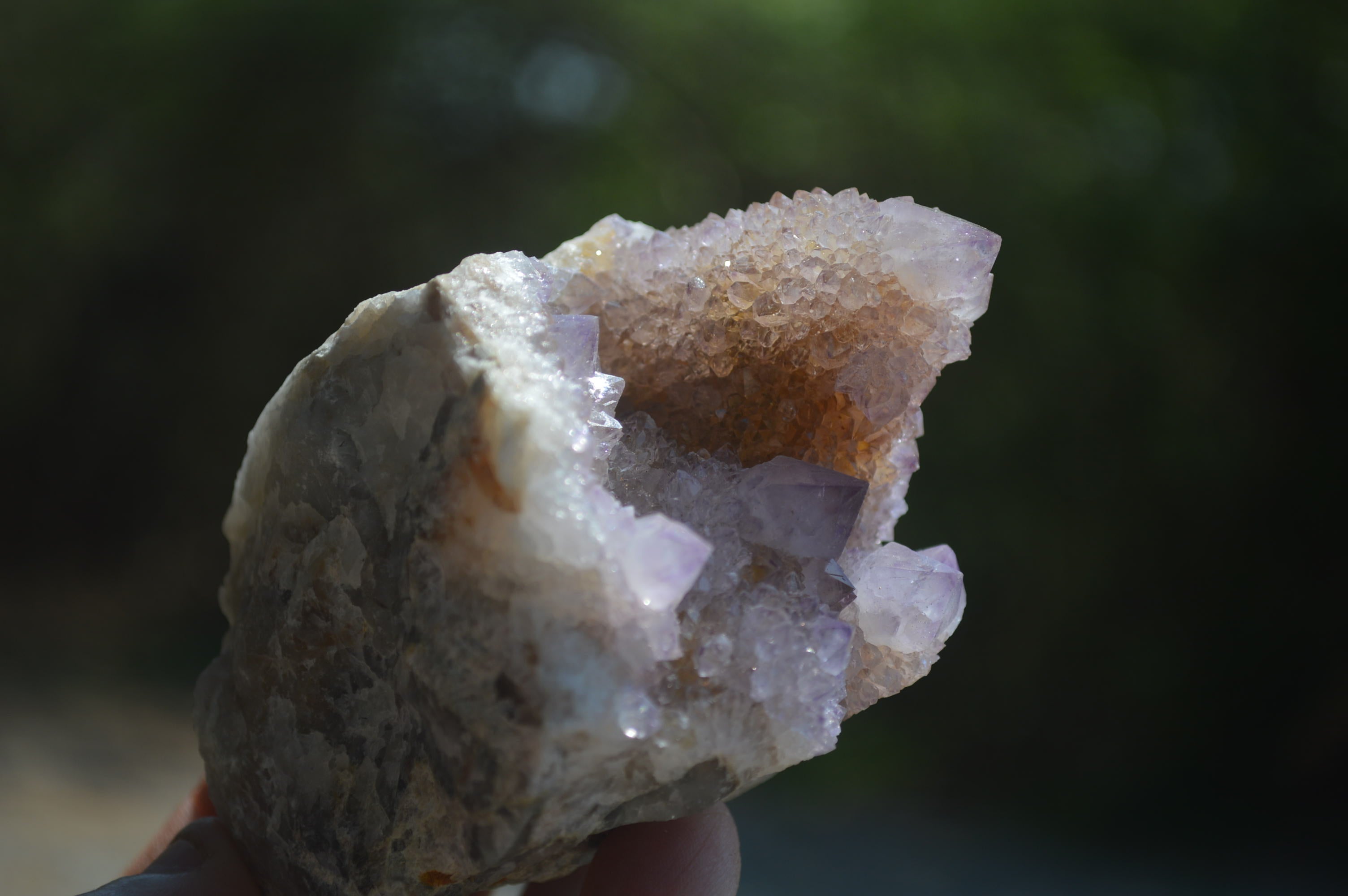 Natural Ametrine Spirit Quartz Clusters x 3 From Boekenhouthoek, South Africa - Toprock Gemstones and Minerals 