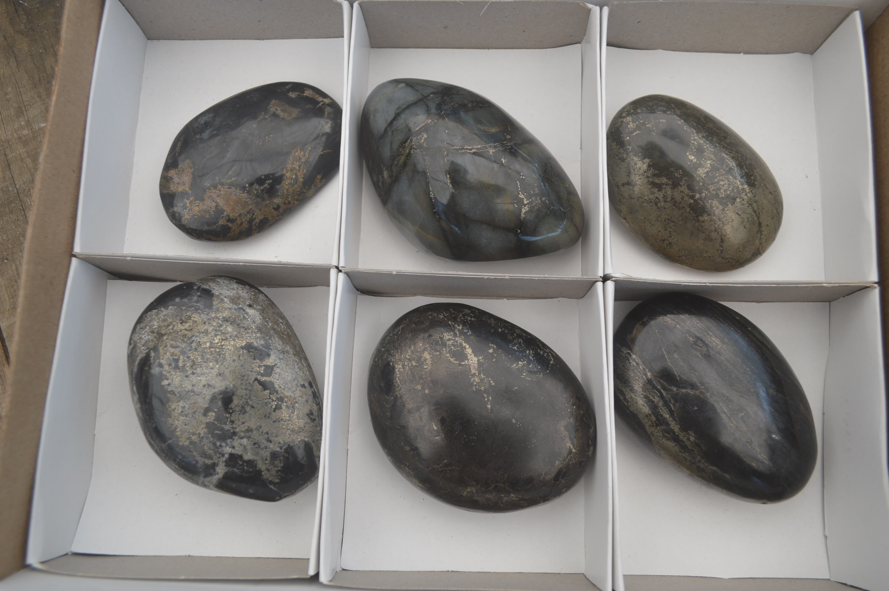 Polished Pharaoh Stone Free Forms x 6 From Zimbabwe - Toprock Gemstones and Minerals 