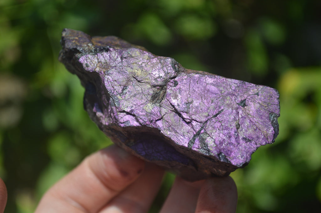 Natural Metallic Purpurite Cobbed Specimens x 6 From Erongo, Namibia - Toprock Gemstones and Minerals 