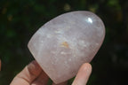 Polished Rose Quartz Standing Free Forms x 4 From Madagascar - Toprock Gemstones and Minerals 
