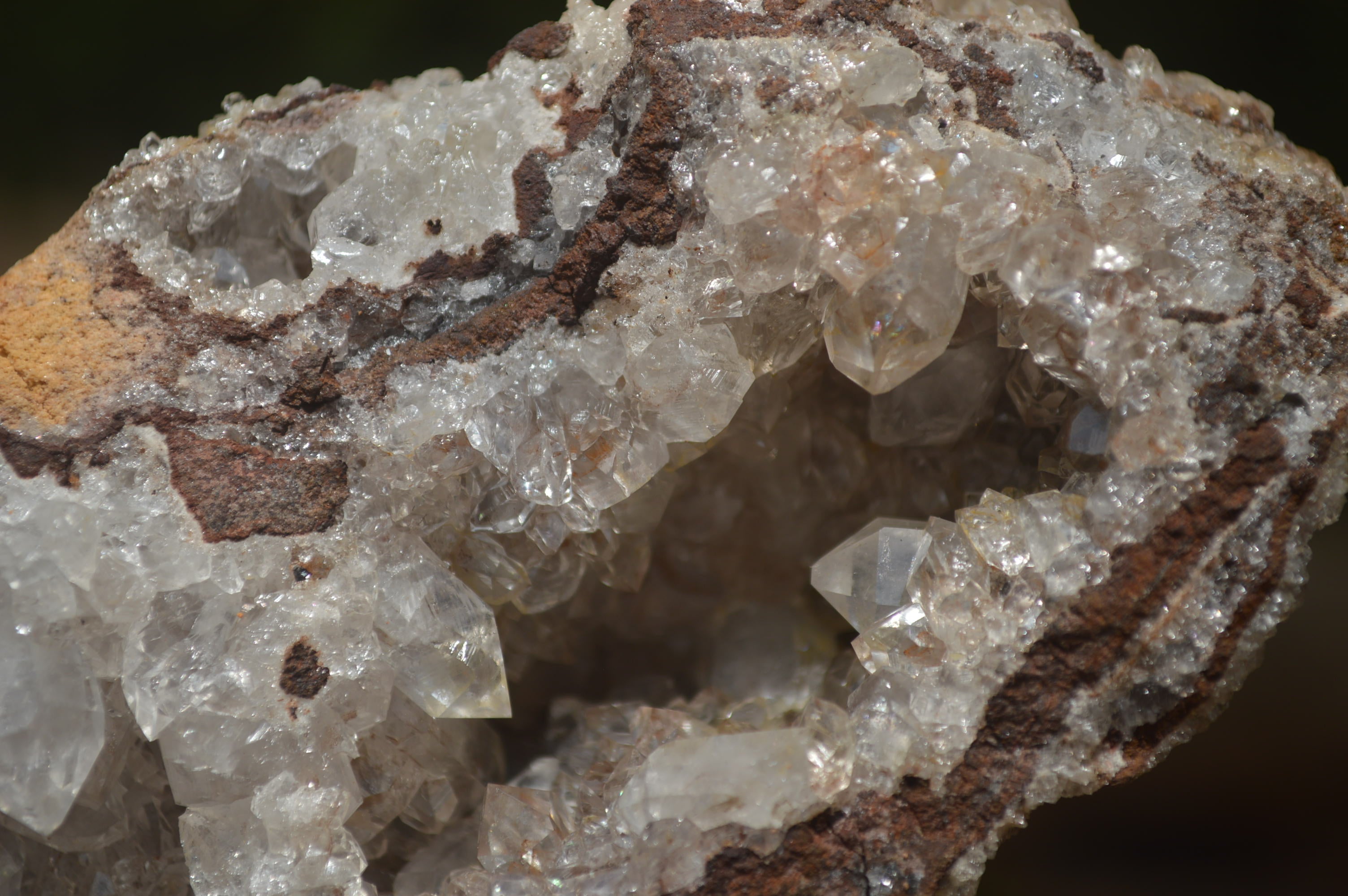 Natural Limonite Quartz Clusters x 5 From Solwezi, Zambia - Toprock Gemstones and Minerals 