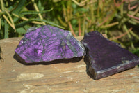 Polished On One Side Purpurite x 4 From Namibia - Toprock Gemstones and Minerals 