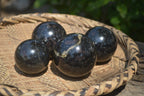 Polished Iolite Spheres x 4 From Madagascar - Toprock Gemstones and Minerals 