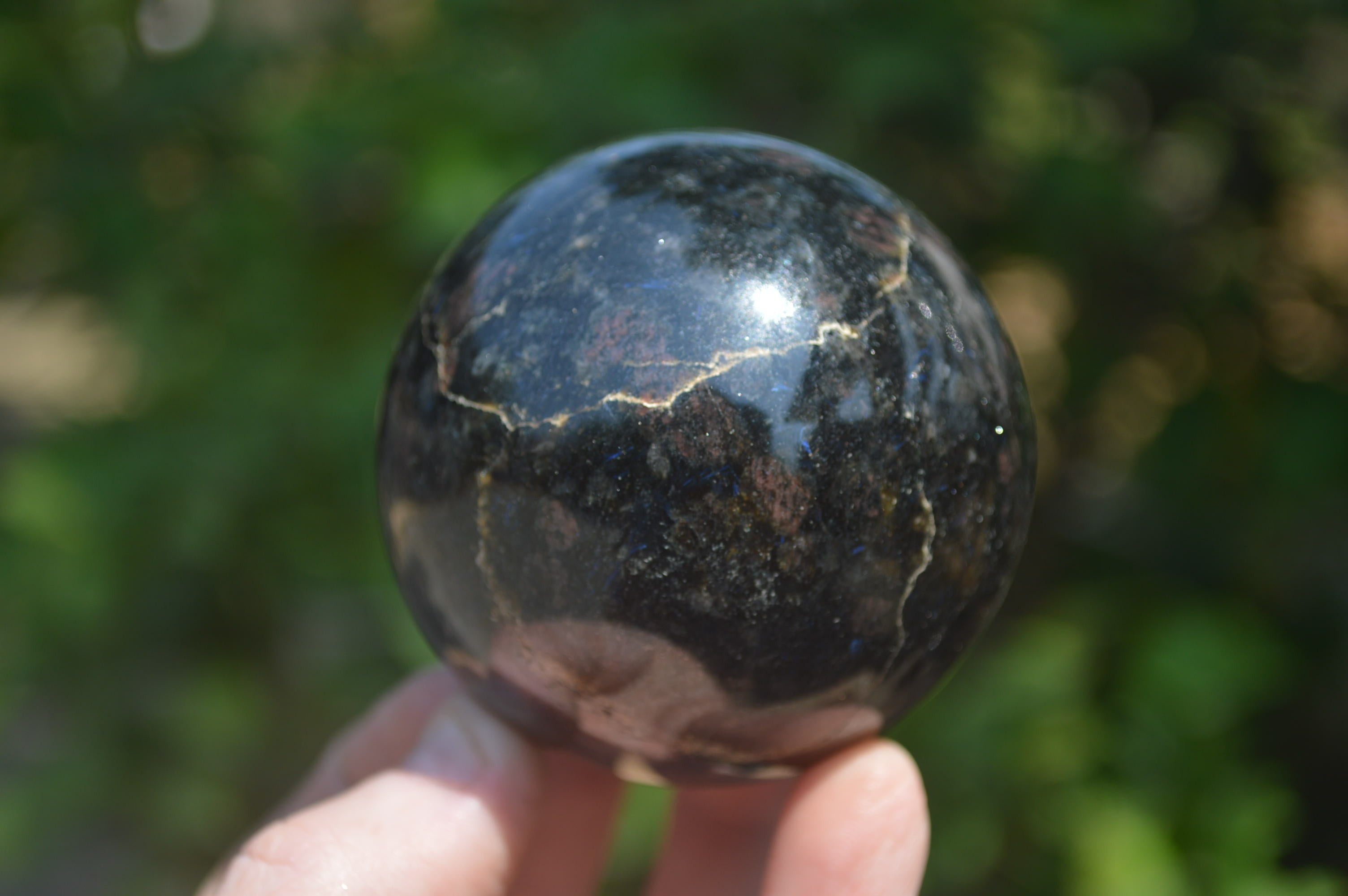 Polished Iolite Spheres x 4 From Madagascar - Toprock Gemstones and Minerals 