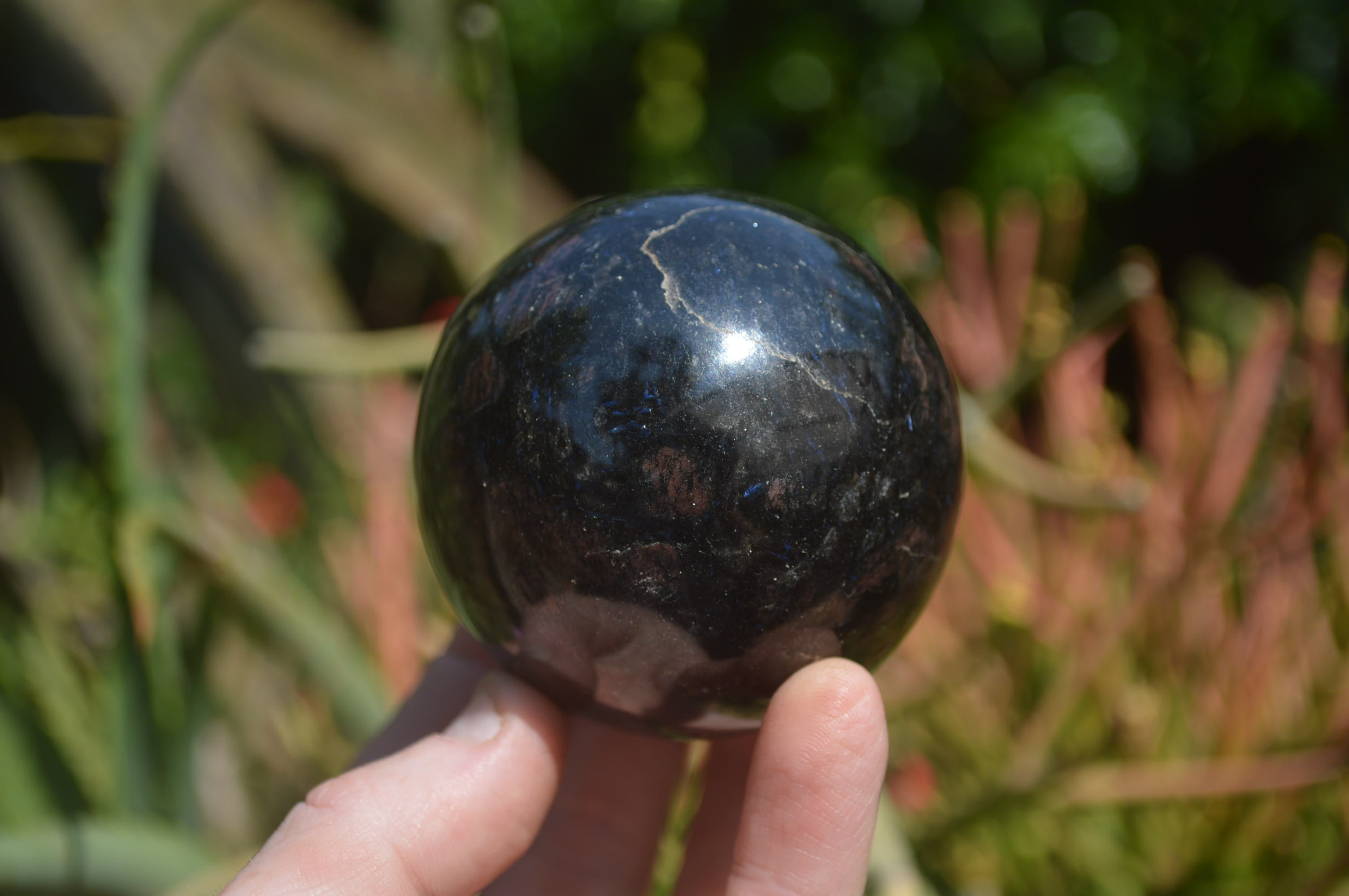 Polished Iolite Spheres x 4 From Madagascar - Toprock Gemstones and Minerals 