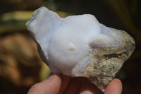 Natural Blue Lace Agate Geode Specimens x 6 From Malawi - Toprock Gemstones and Minerals 