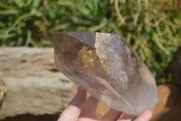 Polished Smokey Window Quartz Crystal x 1 From Madagascar - Toprock Gemstones and Minerals 