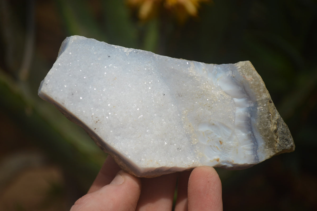 Natural Blue Lace Agate Geode Specimens x 6 From Malawi - Toprock Gemstones and Minerals 