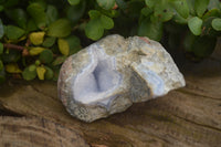 Natural Blue Lace Agate Geode Specimens x 6 From Malawi - Toprock Gemstones and Minerals 