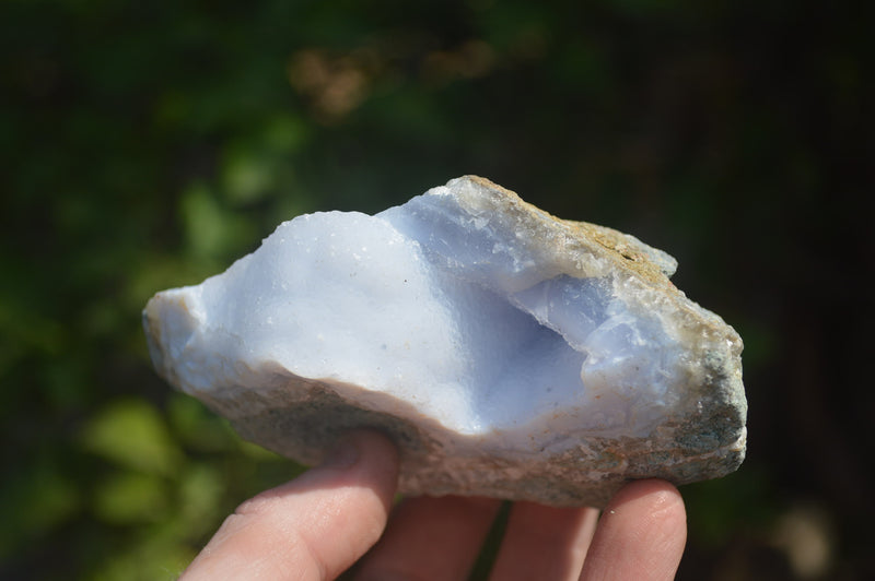 Natural Blue Lace Agate Geode Specimens x 6 From Malawi - Toprock Gemstones and Minerals 
