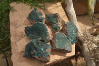 Natural Botryoidal Malachite Specimens x 6 From Tenke Fungurume, Congo - Toprock Gemstones and Minerals 