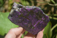 Polished On One Side Metallic Purpurite x 4 From Namibia - Toprock Gemstones and Minerals 