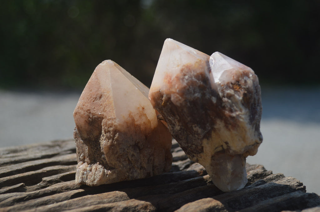 Natural Pineapple Candle Quartz Crystals x 35 From Antsirabe, Madagascar - Toprock Gemstones and Minerals 