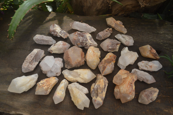 Natural Pineapple Candle Quartz Crystals x 35 From Antsirabe, Madagascar - Toprock Gemstones and Minerals 