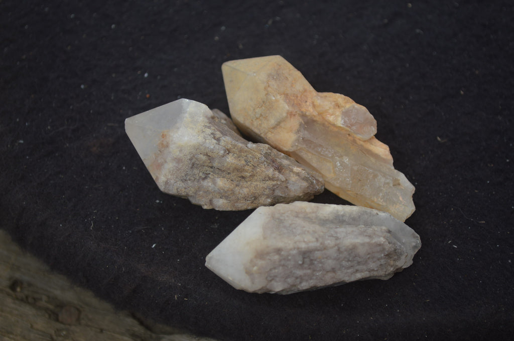 Natural Pineapple Candle Quartz Crystals x 35 From Antsirabe, Madagascar - Toprock Gemstones and Minerals 