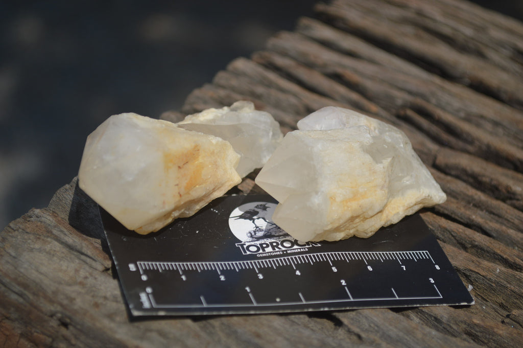 Natural Pineapple Candle Quartz Crystals x 35 From Antsirabe, Madagascar - Toprock Gemstones and Minerals 