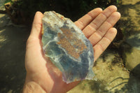 Polished Watermelon Fluorite Slices x 6 From Uis, Namibia - Toprock Gemstones and Minerals 